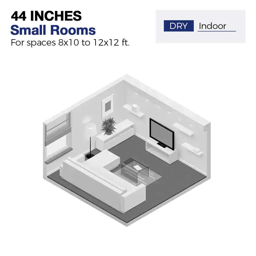 Osborn Flush Mount Modern Ceiling Fan with Remote 44 inch(NO LED)