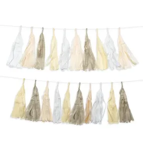 Pastel Tissue Paper 20 Tassel Party Garland