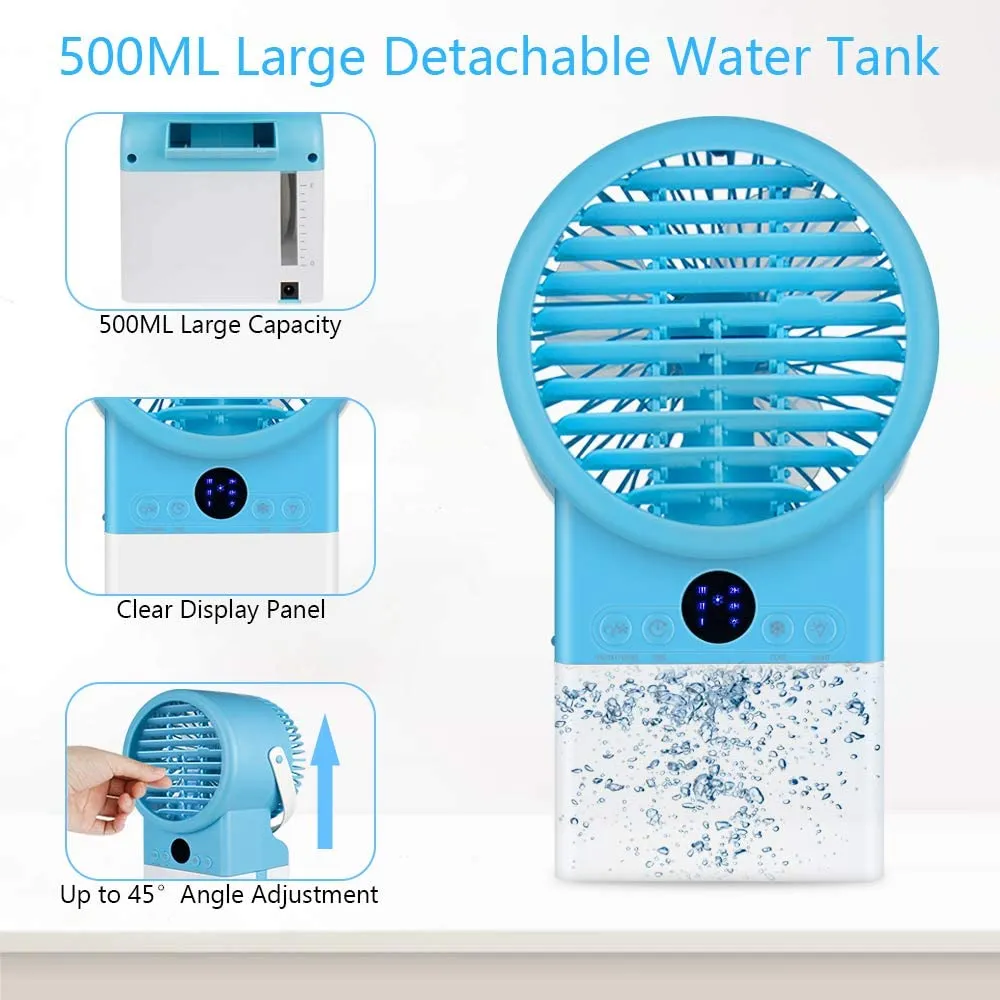 Personal Air Cooler Conditioner Mist Humidifier Fan