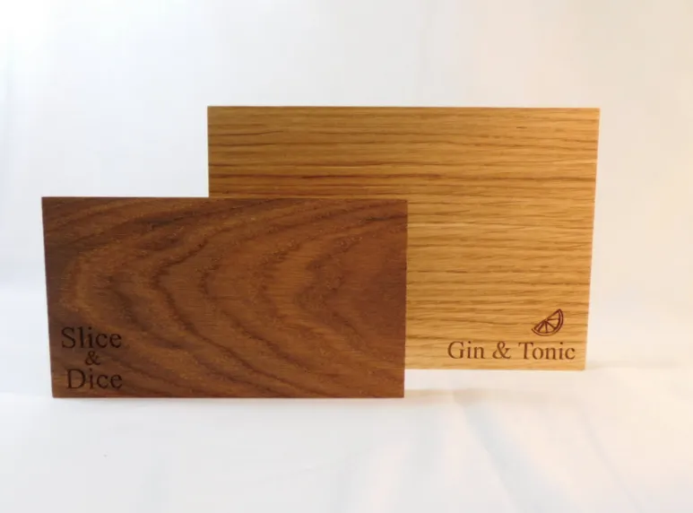 Personalised Oak Cheese & Cutting board