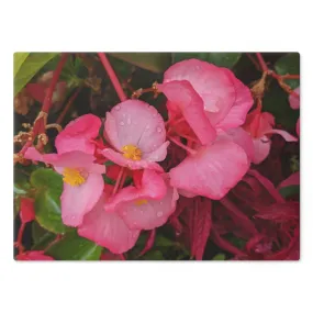 Pink Flowers Cutting Board