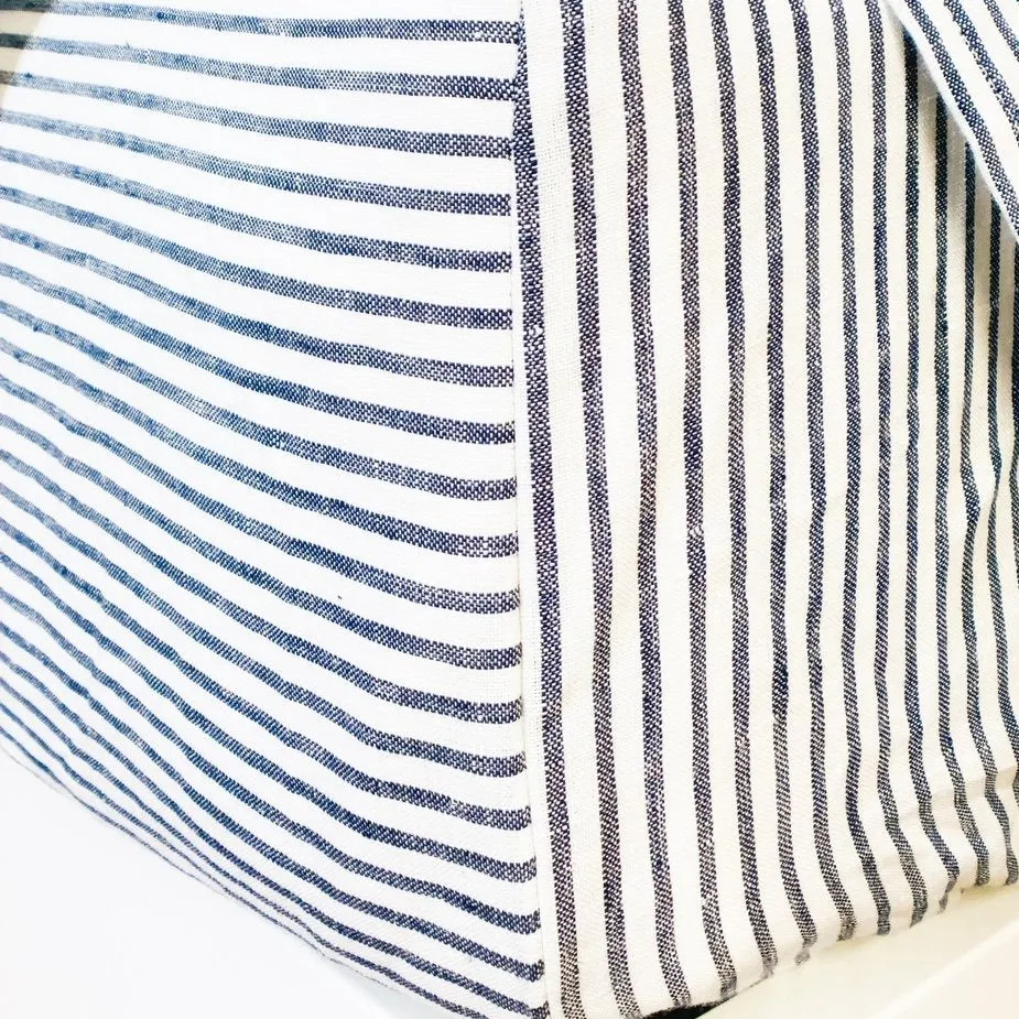 Pinstripe Linen Fitted Sheet