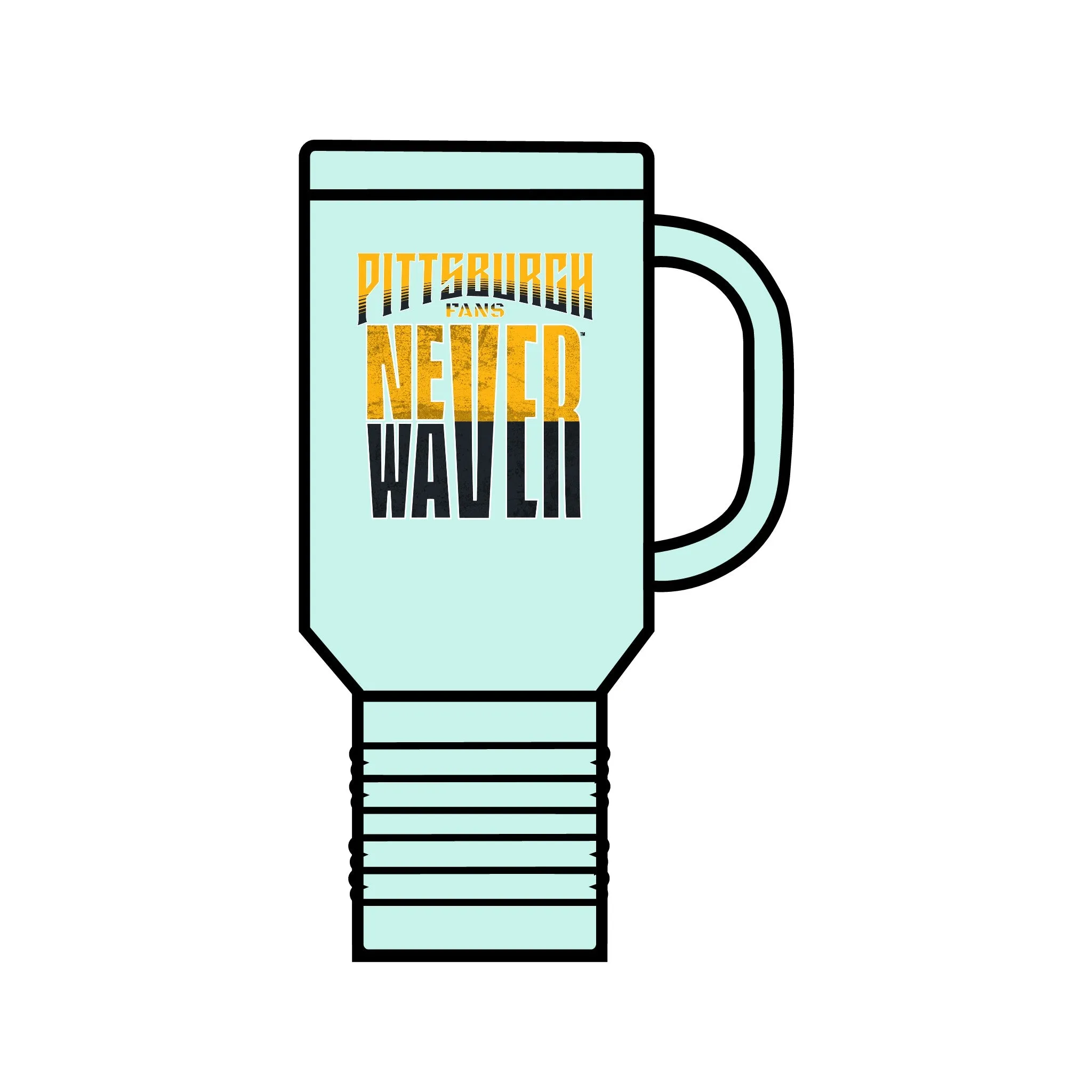 Pittsburgh Fans Never Waver Insulated Travel Mug, 40oz