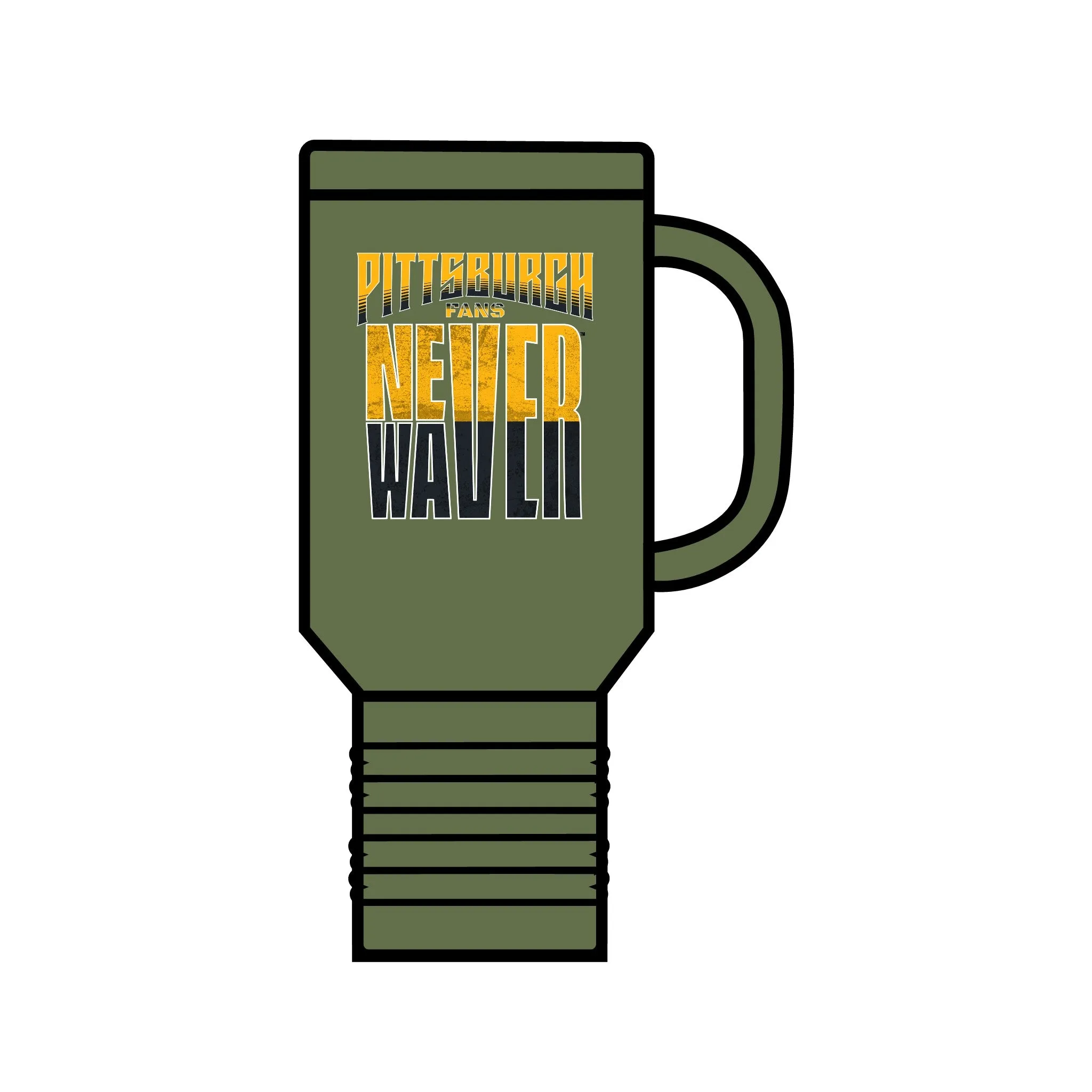 Pittsburgh Fans Never Waver Insulated Travel Mug, 40oz