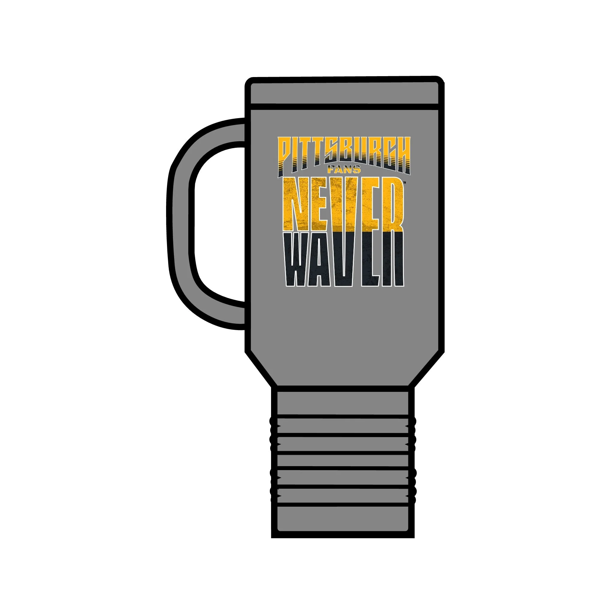 Pittsburgh Fans Never Waver Insulated Travel Mug, 40oz