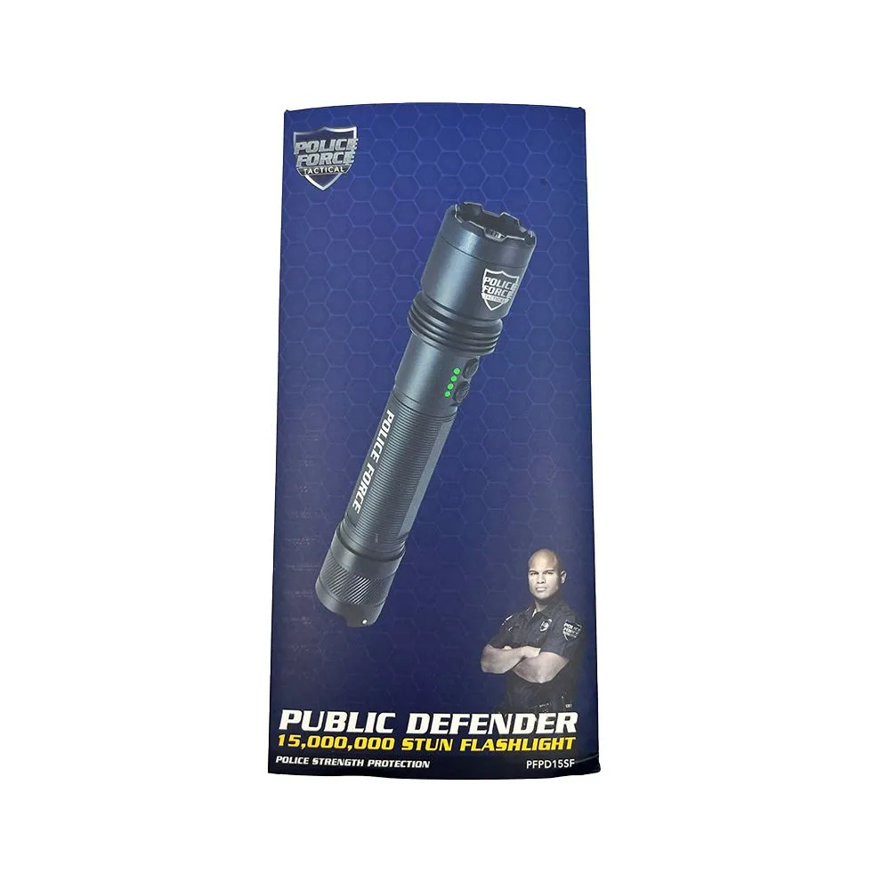 Police Force Public Defender 15,000,000 Volt Stun Flashlight