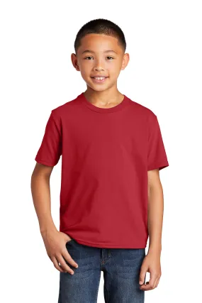 Port & Company Youth Fan Favorite Short Sleeve Crewneck T-Shirt - Team Cardinal Red