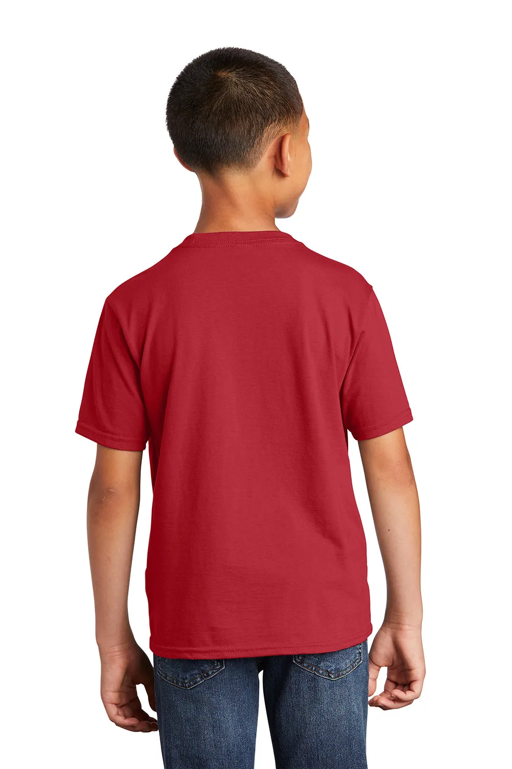 Port & Company Youth Fan Favorite Short Sleeve Crewneck T-Shirt - Team Cardinal Red