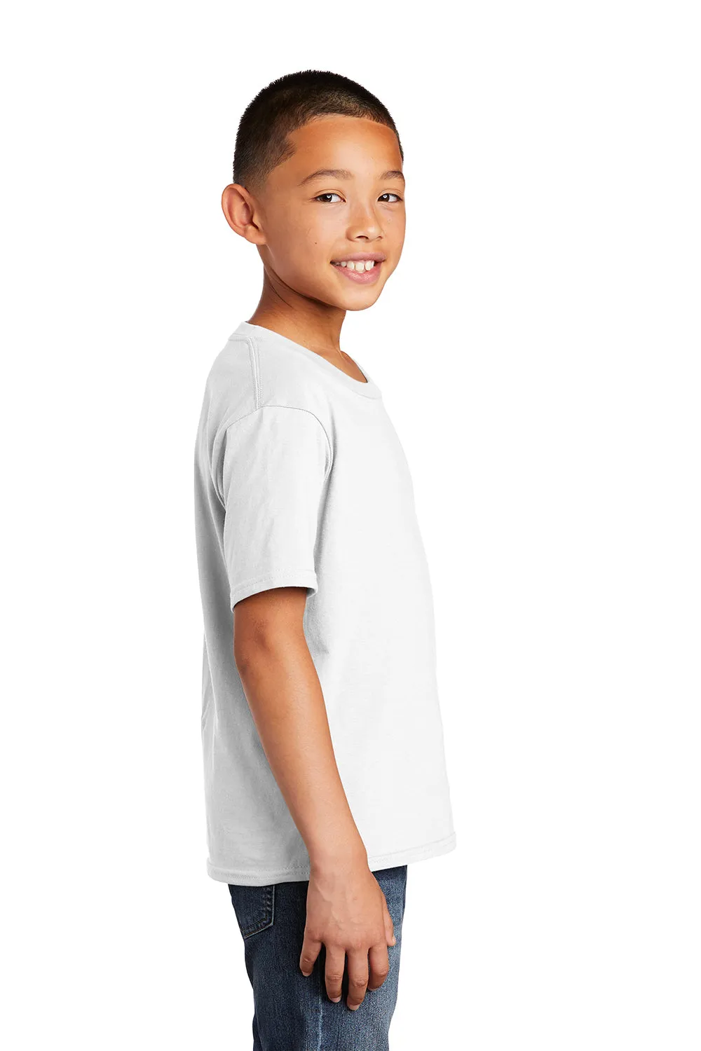 Port & Company Youth Fan Favorite Short Sleeve Crewneck T-Shirt - White