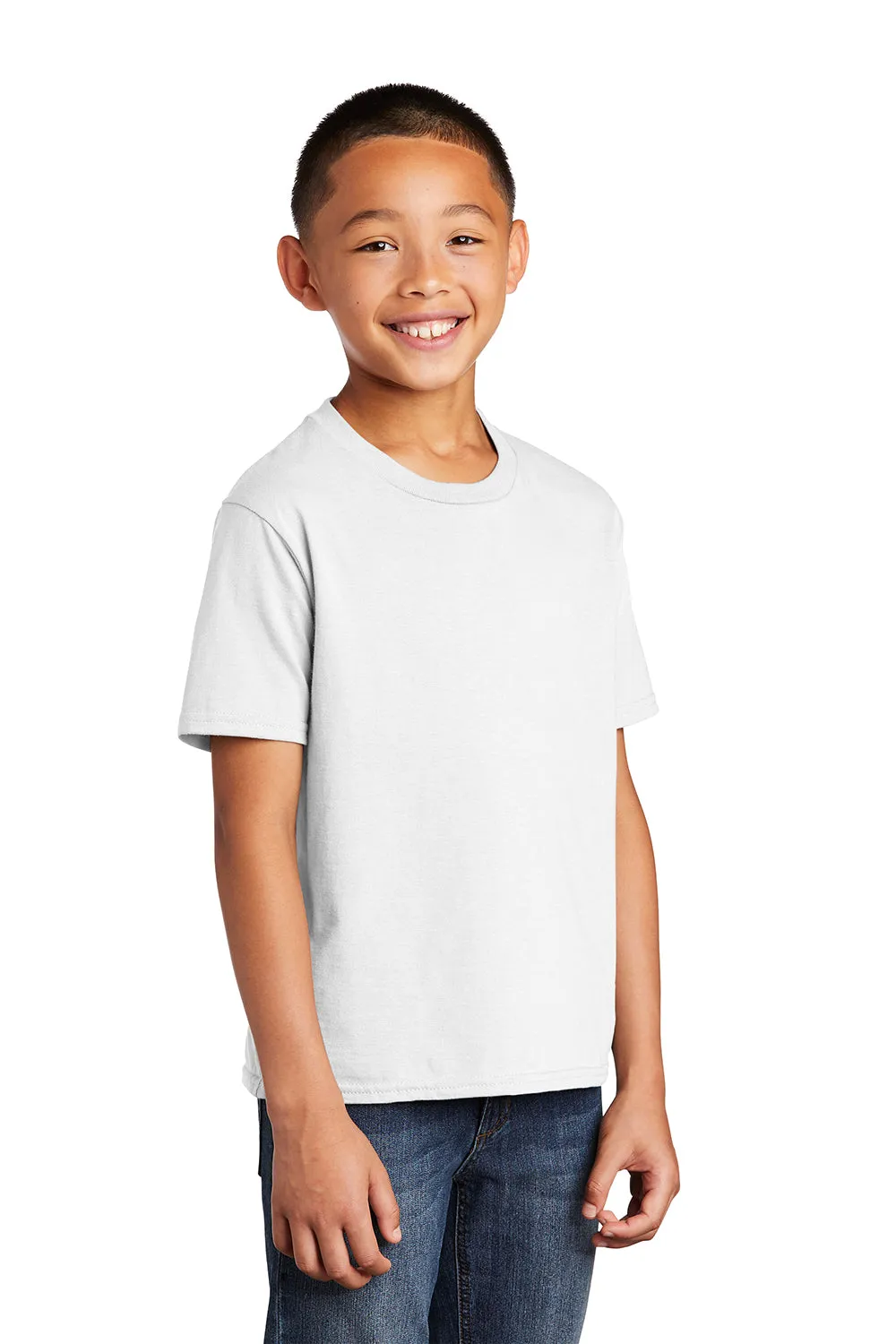 Port & Company Youth Fan Favorite Short Sleeve Crewneck T-Shirt - White