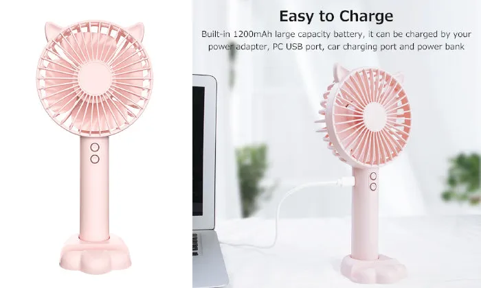 Portable Mini Rechargeable Handheld Fan