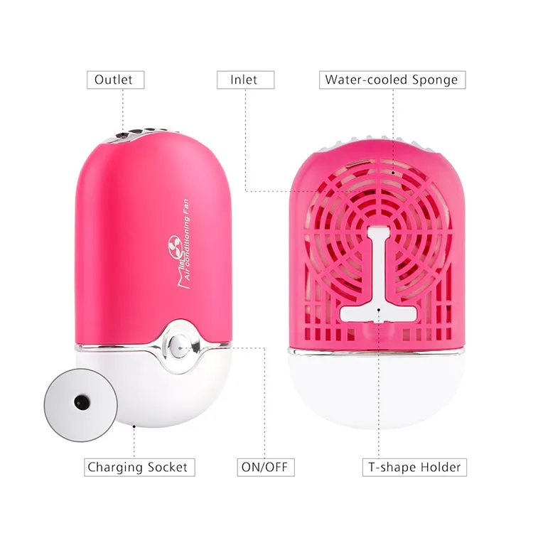 Portable Mini USB Charging Air Conditioner Refrigerating Handheld Small Fan