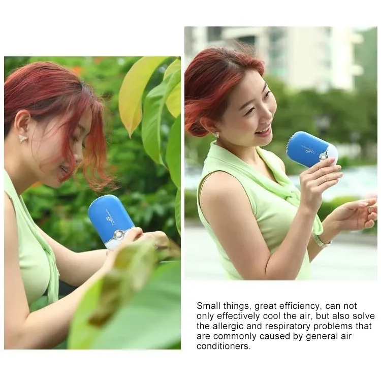 Portable Mini USB Charging Air Conditioner Refrigerating Handheld Small Fan