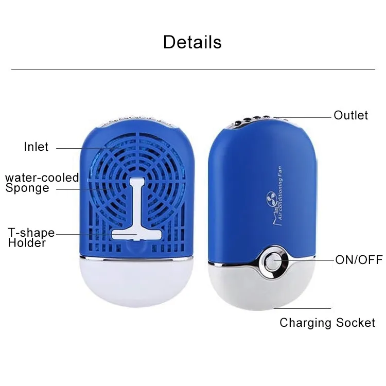 Portable Mini USB Charging Air Conditioner Refrigerating Handheld Small Fan