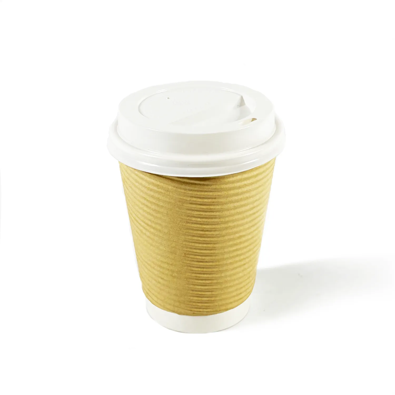 Premium Heavy Duty Kraft Ripple Cup 12oz - 500 pack