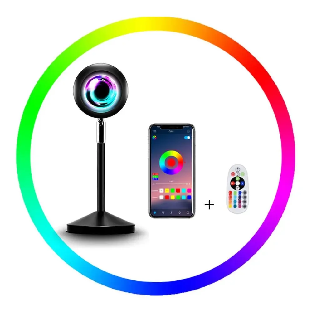 Projector APP/Remote Control Sunset Lamp Rainbow Sunset Lamp-Sunset Lamp