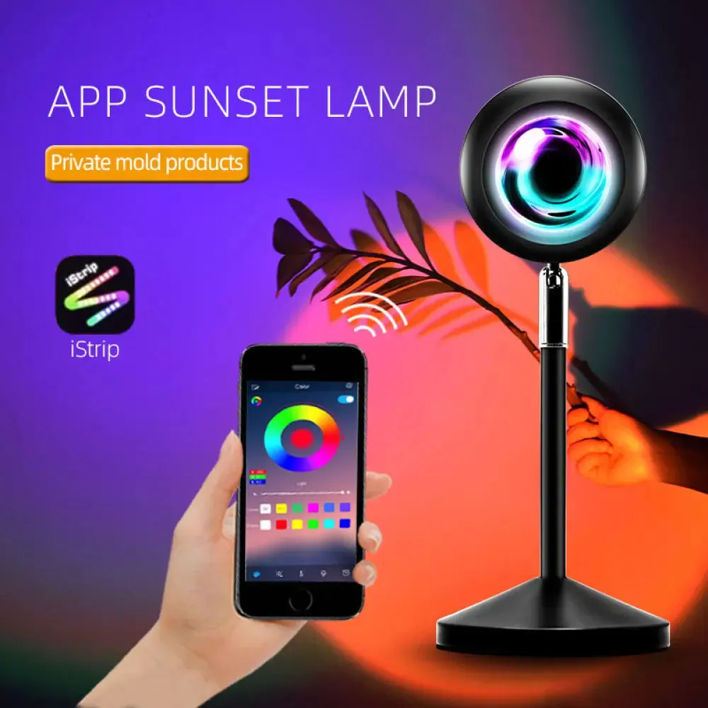 Projector APP/Remote Control Sunset Lamp Rainbow Sunset Lamp-Sunset Lamp