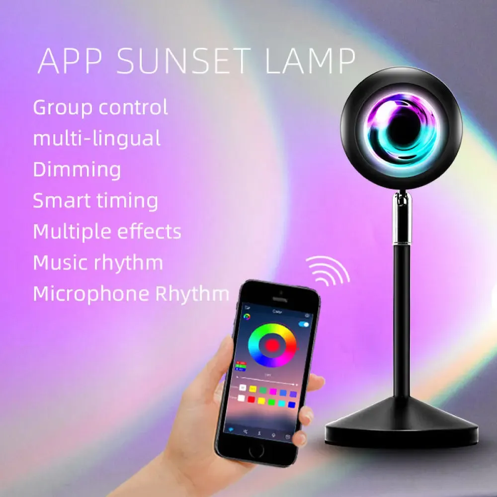 Projector APP/Remote Control Sunset Lamp Rainbow Sunset Lamp-Sunset Lamp