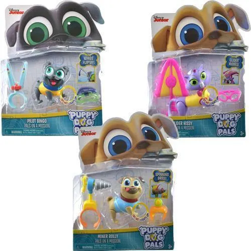 Puppy Dog Pals Light Up Pals On A Mission - Miner Rolly, Pilot Bingo