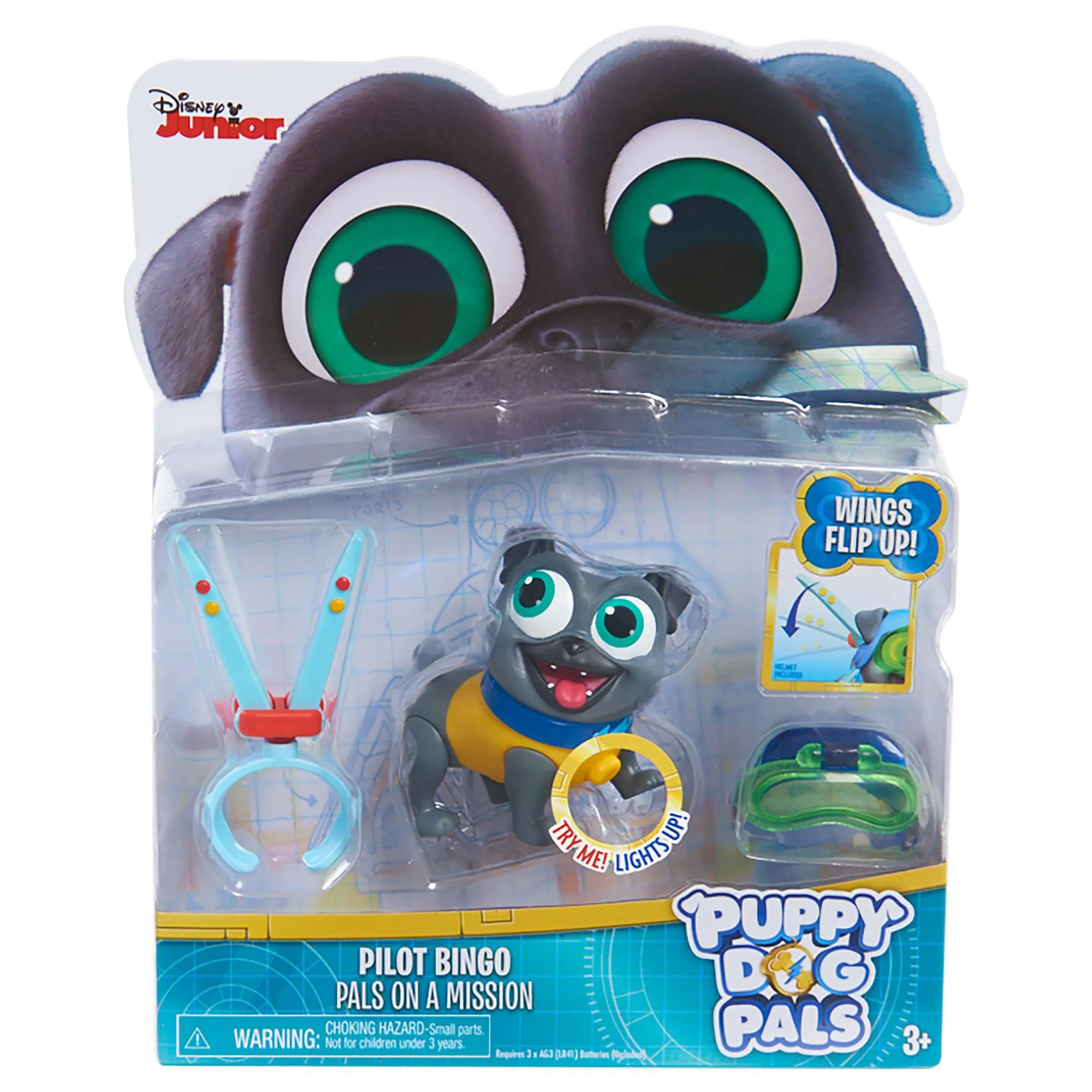 Puppy Dog Pals Light Up Pals On A Mission - Miner Rolly, Pilot Bingo