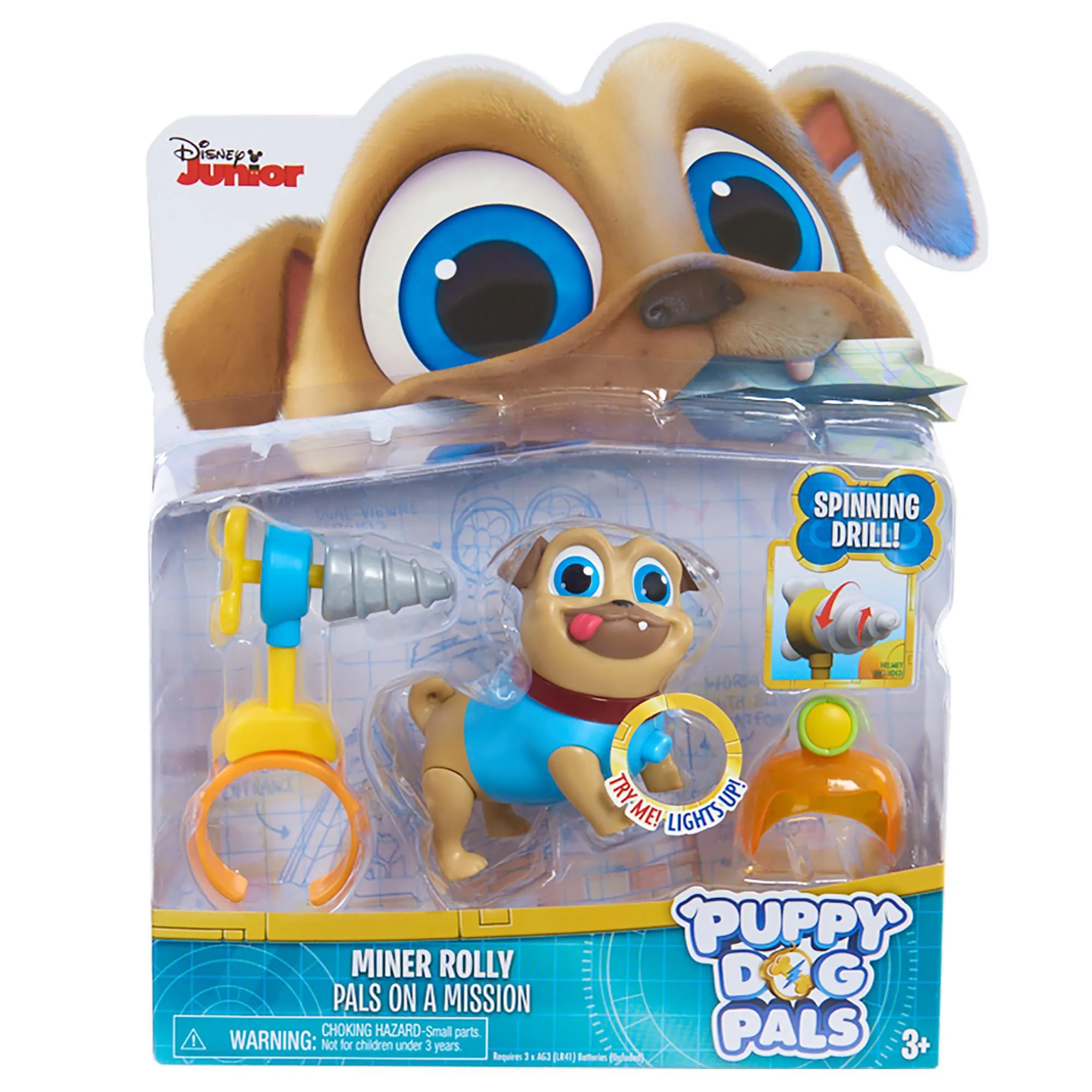 Puppy Dog Pals Light Up Pals On A Mission - Miner Rolly, Pilot Bingo