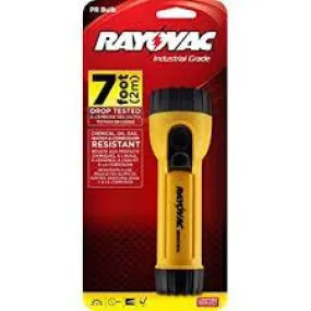 RAYOVAC 2D FLASHLIGHT
(YELLOW/BLACK)