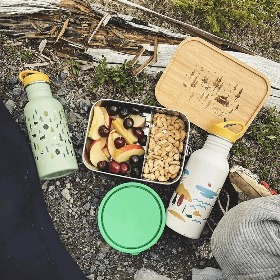 Road Typing Scenic View Chopping Board Lunch Box - Wild & Free