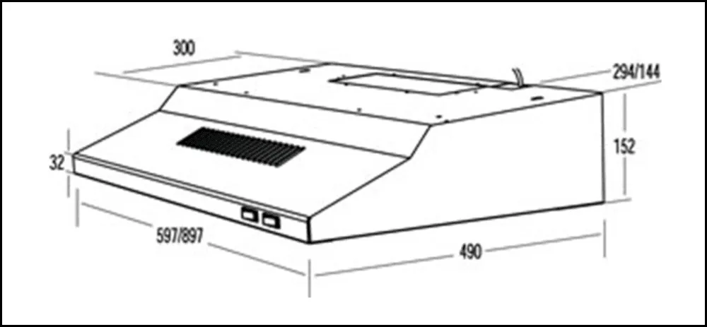 Robinhood RCA2AI9WH 90cm White Fixed Canopy Rangehood - Replaces RA91WH Model