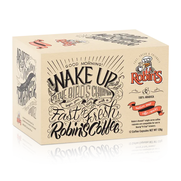 Robin's Donuts Medium Roast Single Serve Coffee 12 Pack