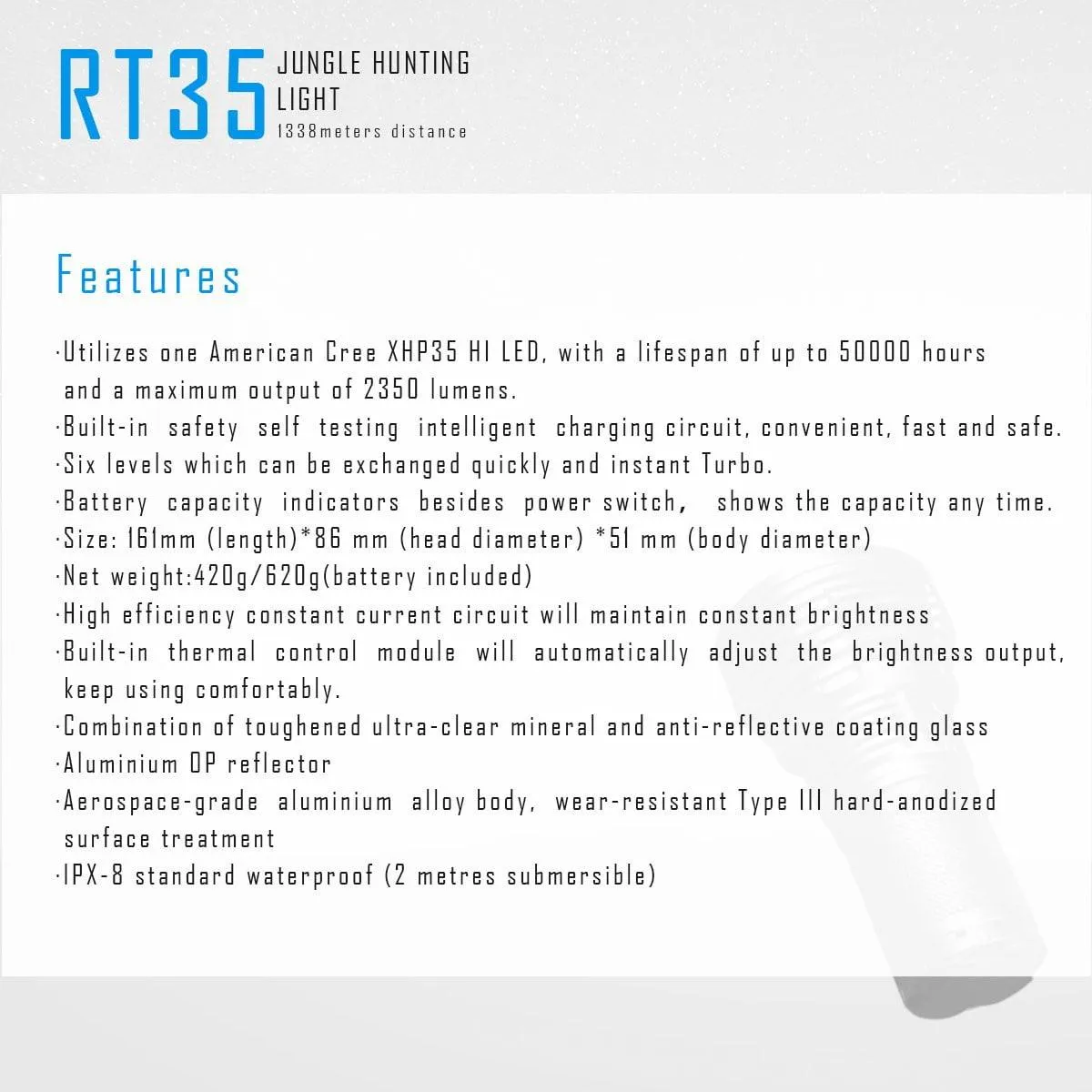 RT35 LED Flashlight