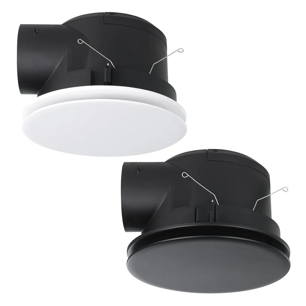 Samba Round Exhaust Fan in White or Black