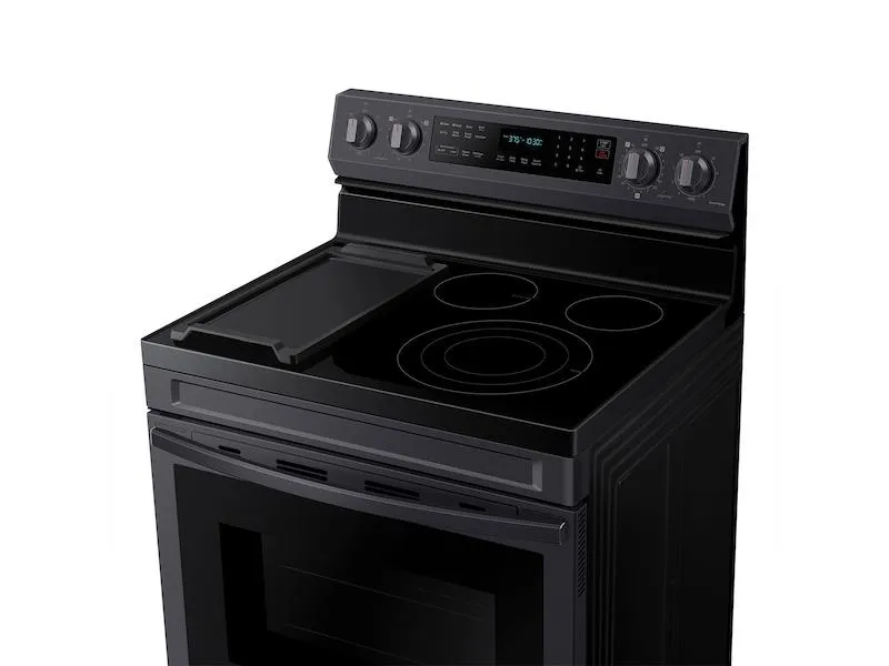 Samsung NE63A6711SG 6.3 cu. ft. Smart Freestanding Electric Range with No-Preheat Air Fry, Convection  & Griddle in Black Stainless Steel