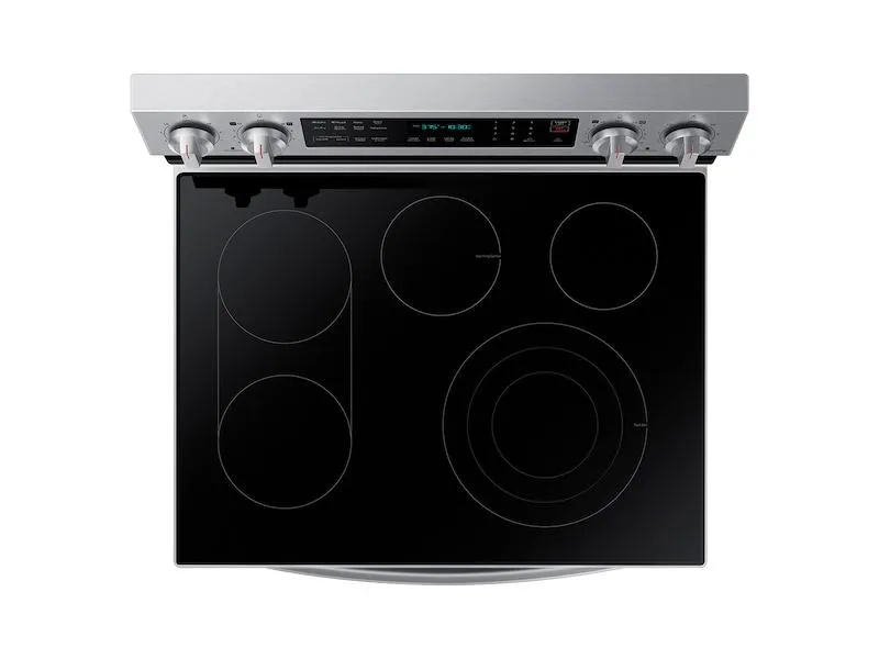 Samsung NE63A6711SS 6.3 cu. ft. Smart Freestanding Electric Range with No-Preheat Air Fry, Convection  & Griddle in Stainless Steel