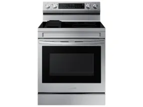 Samsung NE63A6711SS 6.3 cu. ft. Smart Freestanding Electric Range with No-Preheat Air Fry, Convection  & Griddle in Stainless Steel