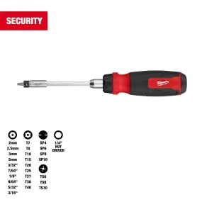 Screwdriver - Milwaukee 27-in-1 Ratcheting Security Multi-Bit Screwdriver, 48-22-2912