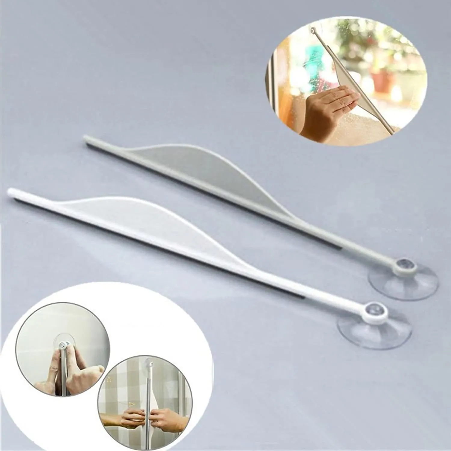 Shower Glass Squeegee Creative Bathroom Flat Mirror Window Glass Wiper Cleaner Bathroom Steam Wiper Cleaner Squeegee