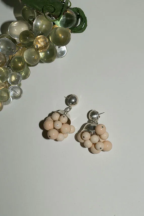 Silver Cluster Earrings