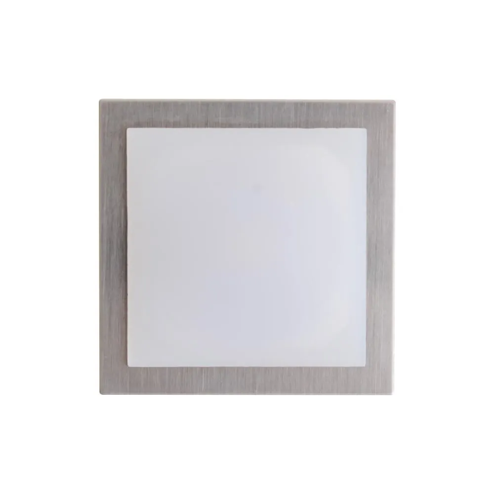 Sled LED Cabinet Light Square in Stainless Steel Eurotech - SLEDCABINET1WQ