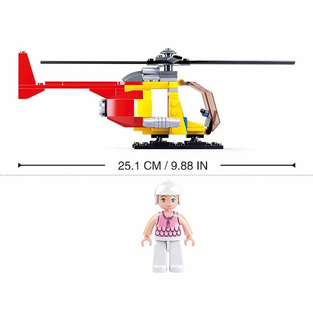 Sluban Aviation III - Helicopter, Building Blocks For Ages 6 