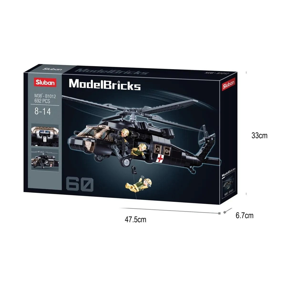 Sluban UH-60 Black Hawk Building Blocks Kit