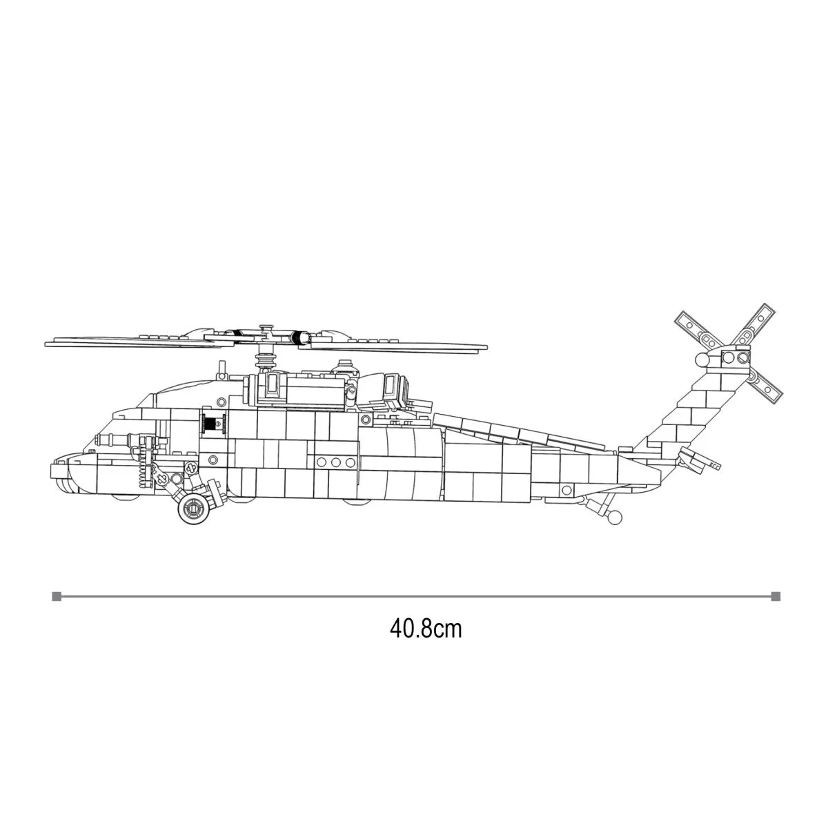 Sluban UH-60 Black Hawk Building Blocks Kit