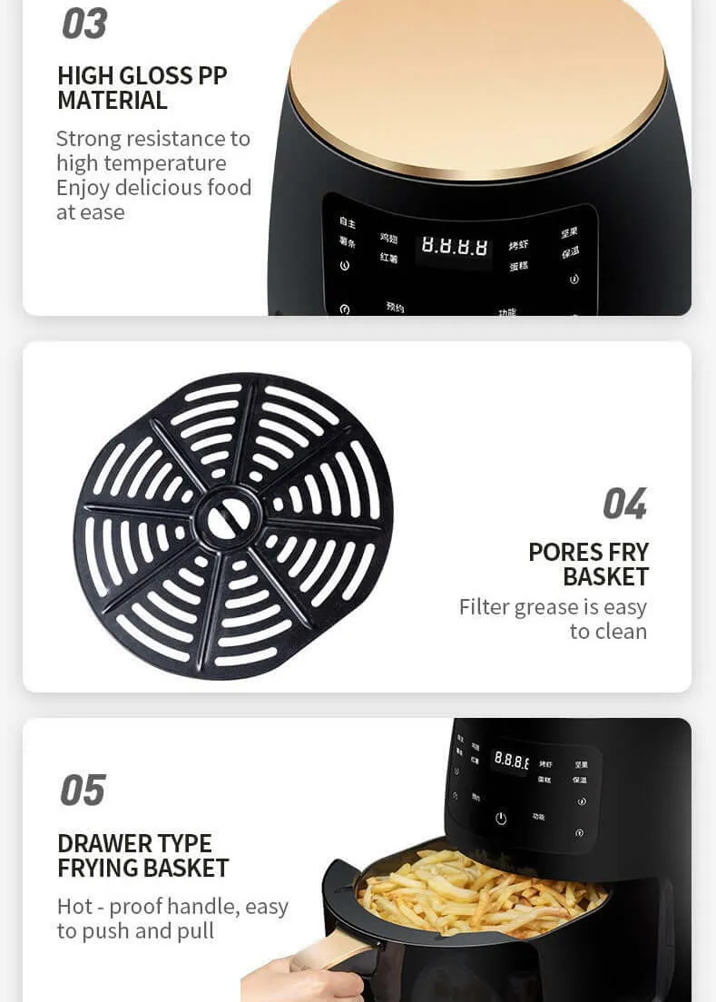 Smart Touch Air Fryer - Healthy Cooking Appliance