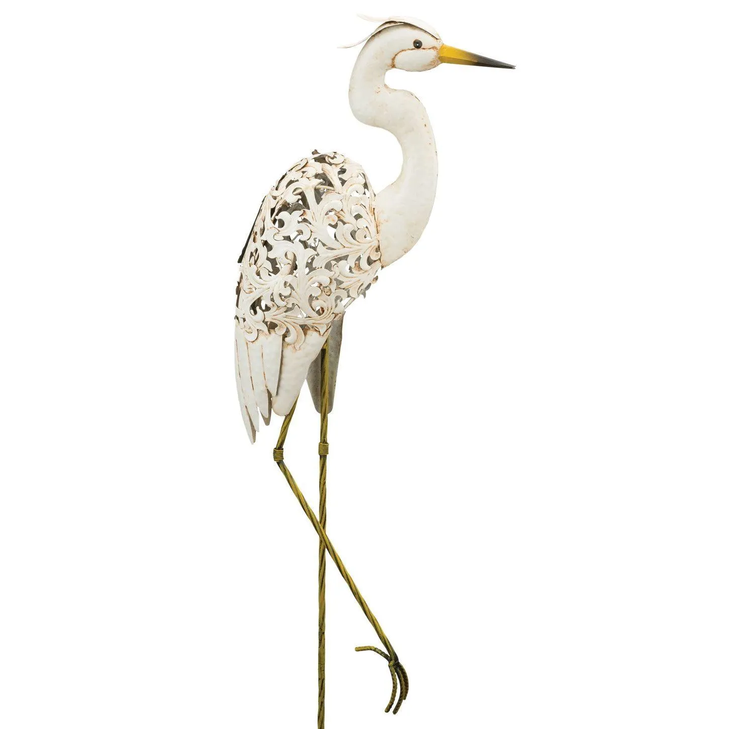 Solar Egret Bird Stake