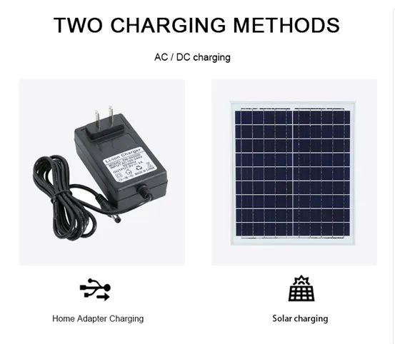 Solar Table FAN   AC Adapter Power