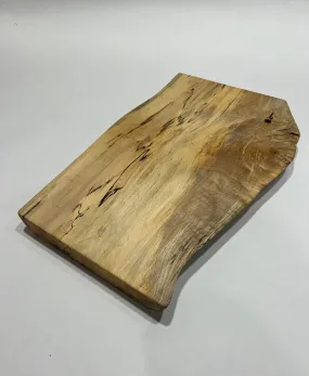 Spalted Maple and Black Epoxy Slab Charcuterie board - 001