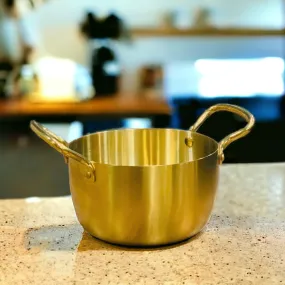 Stainless Steel Golden Pot (18cm)