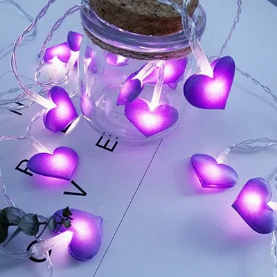 TEEK - LED Heart Shape String Lights