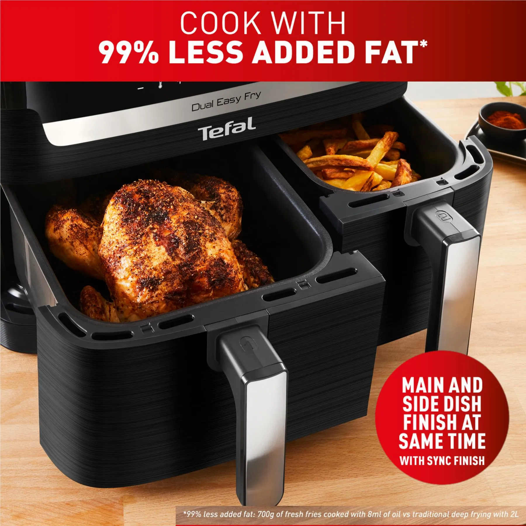 Tefal 11L XXXL Dual Easy Fry Air Fryer