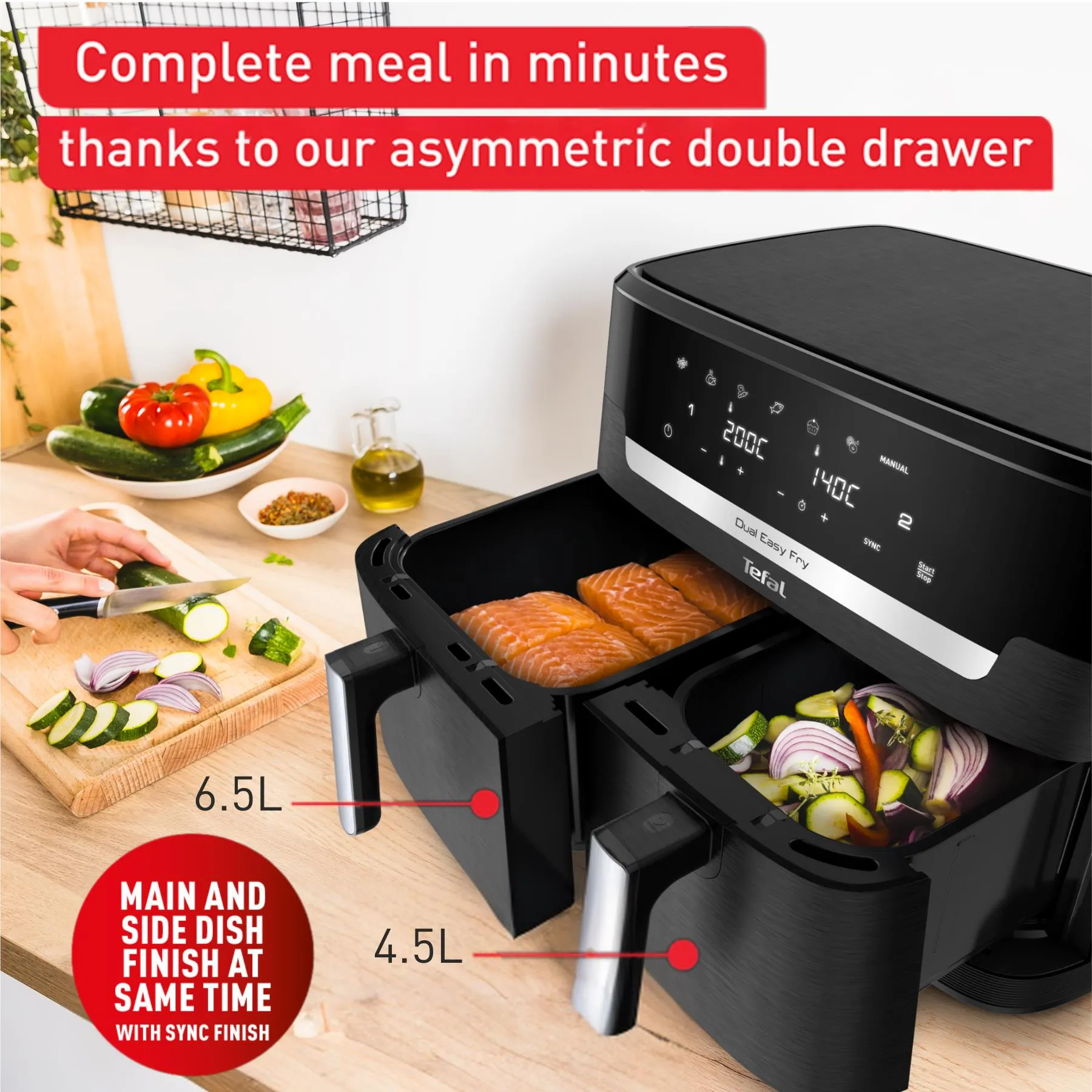 Tefal 11L XXXL Dual Easy Fry Air Fryer