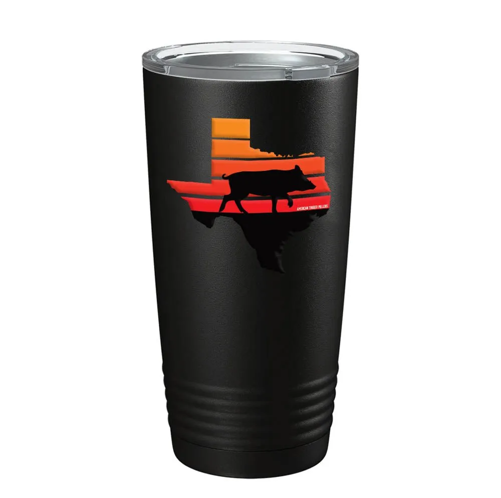 Texas Hog Sunset Tumbler